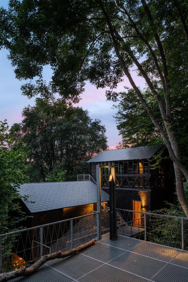 Hutstuf - The Fox & Private Outdoor Spa La-Roche-en-Ardenne Extérieur photo